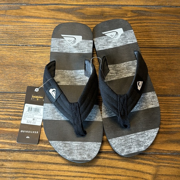Quiksilver Men’s Molokai Flip Flops - Size 10 - Picture 2 of 5